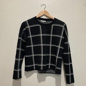 Madewell Double Windowpane Pullover Sweater